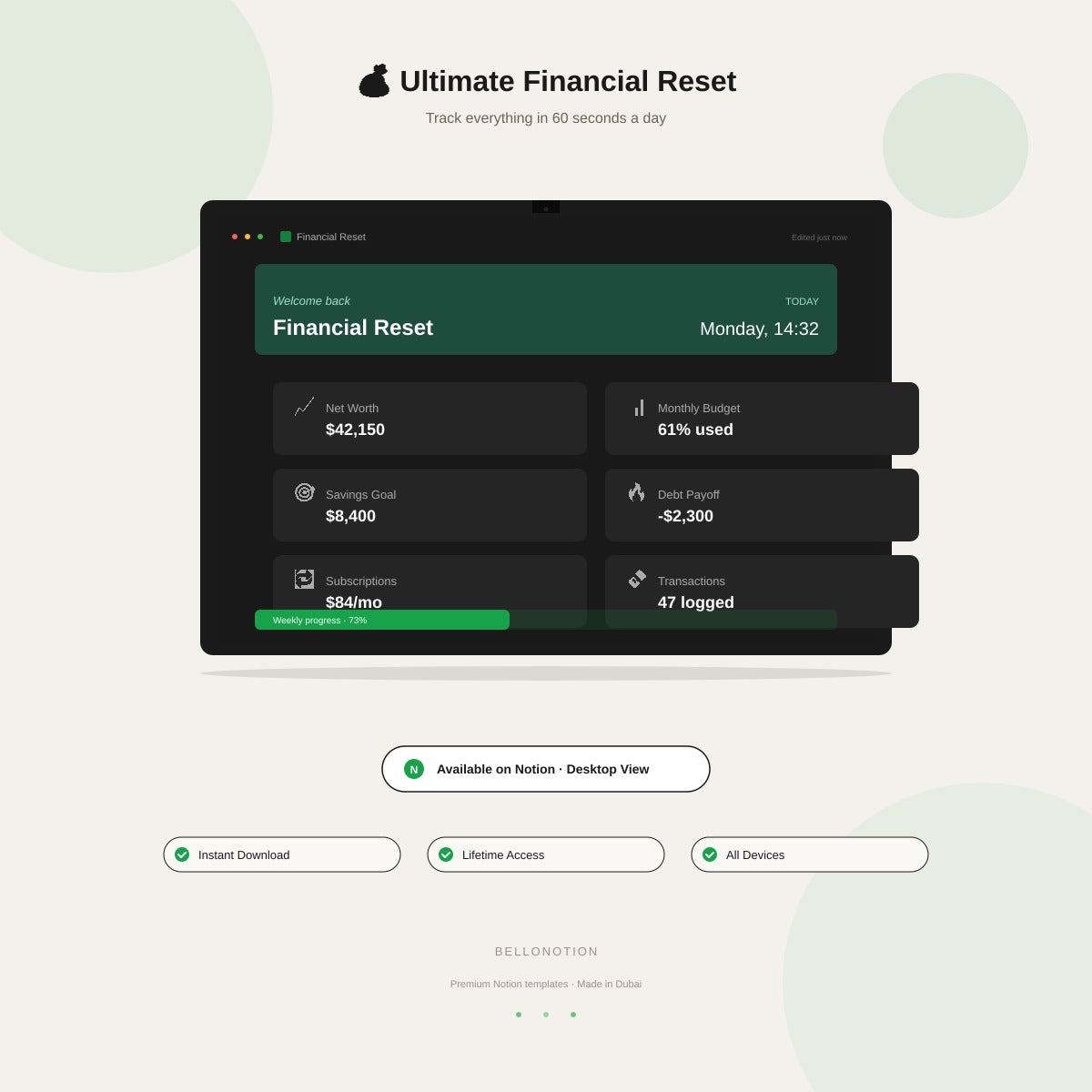 💰 Ultimate Financial Reset