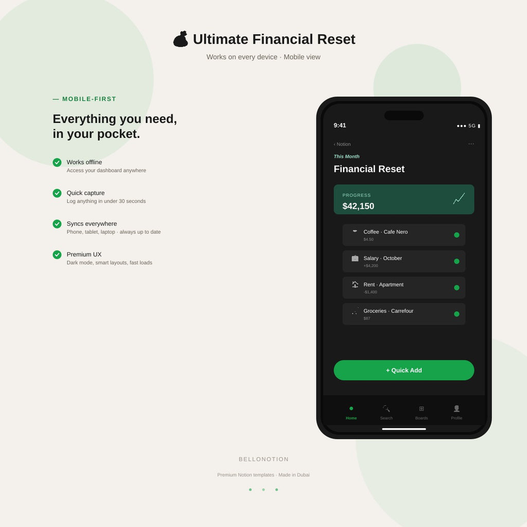 💰 Ultimate Financial Reset