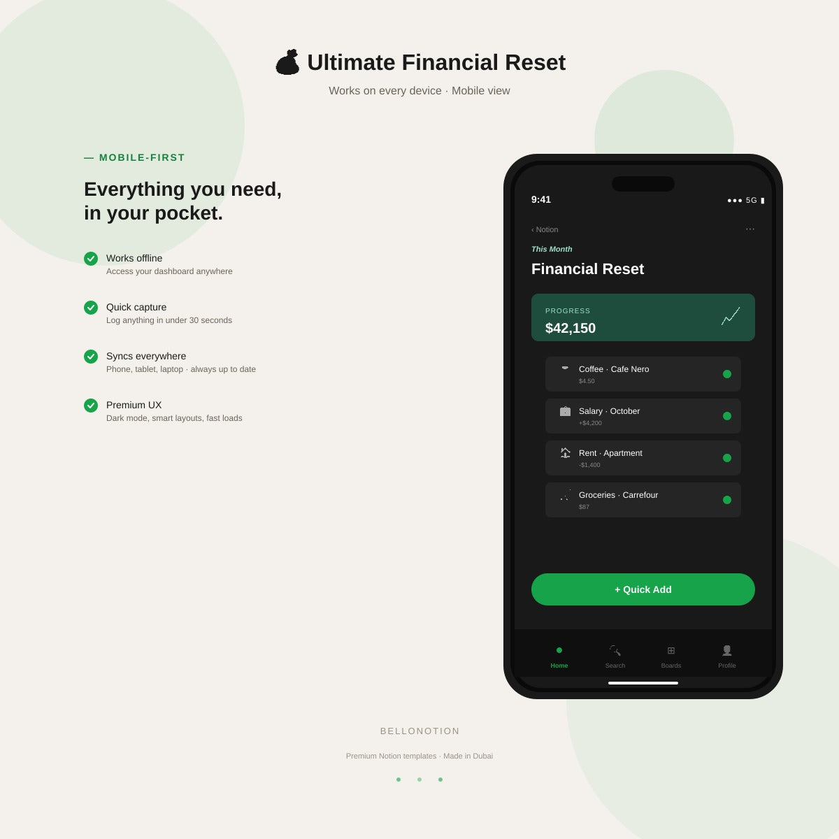 💰 Ultimate Financial Reset